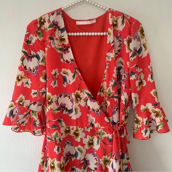 Zara Floral Wrap Romper Dress - Picture 10 of 15